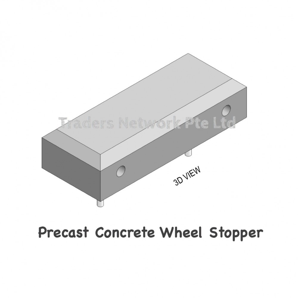 Traders Network Pte Ltd | Precast Concrete Road Wheel Stopper